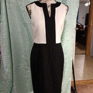 Banana Republic Black white Dress NWT